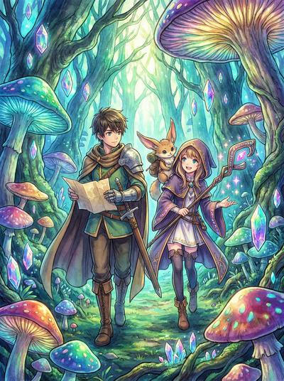 萝莉岛动漫-魔法森林探险记